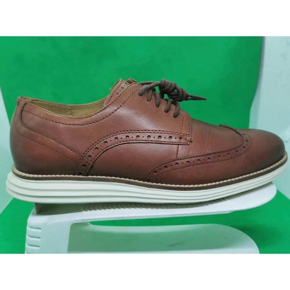 Cole Haan Men's Original Grand Wingtip Oxford Brown Shoes C26471 Siz 9M Woodbury
